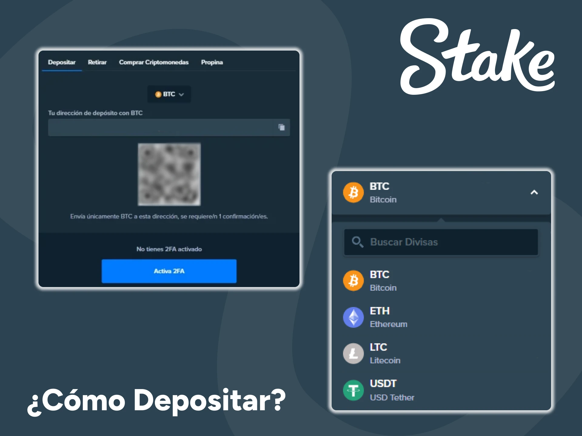 Sepa cómo puede hacer un ingreso en su cuenta Stake.