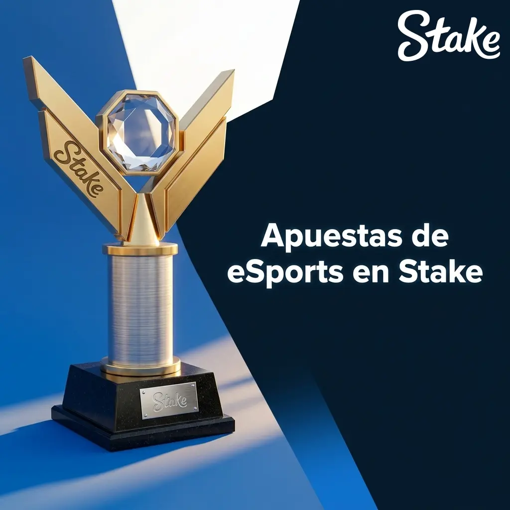 Sección de apuestas de eSports en Stake con mercados en vivo y futuros para torneos competitivos internacionales